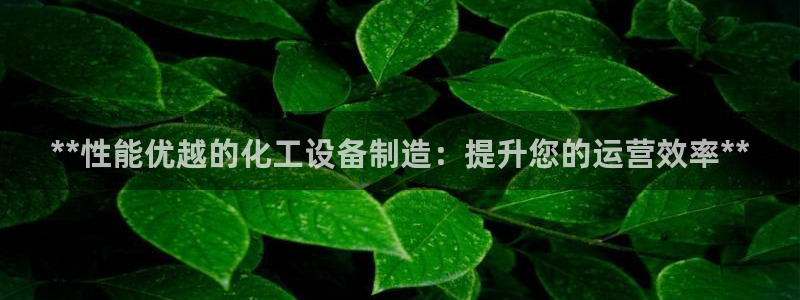 新城平台平台最新活动信息：**性能优越的化工设备制