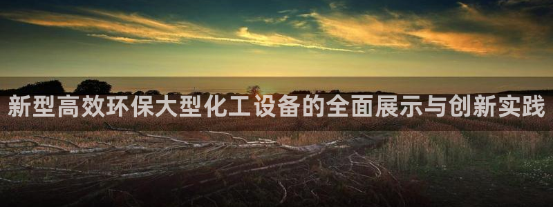 新城平台线路检测中心：新型高效环保大型化工设备的全面展示与创